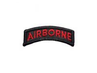 US army shop - Nášivka - AIRBORNE • černo-červená